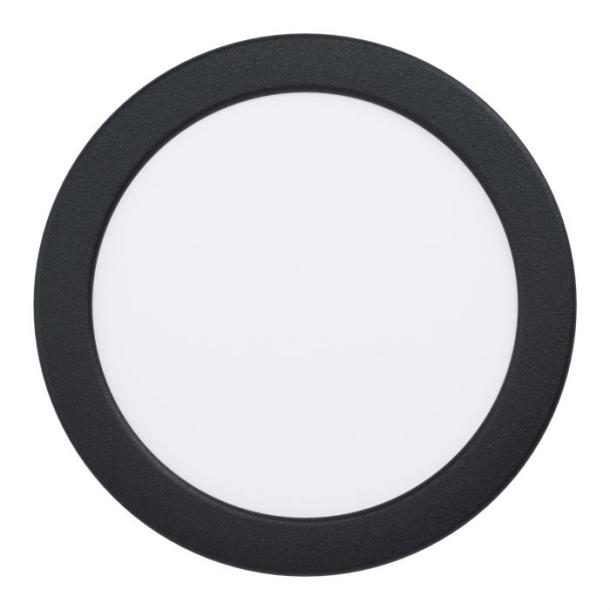 FUEVA 5 LED stropna svetilka okrogla IP44 12W 3000K črna