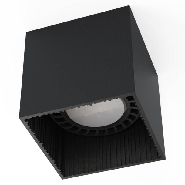GROOVE stropna svetilka GU10 ES111 kocka črna