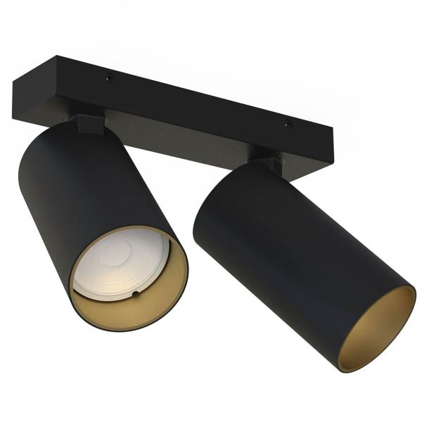 MONO II stropna svetilka GU10 črna/zlata