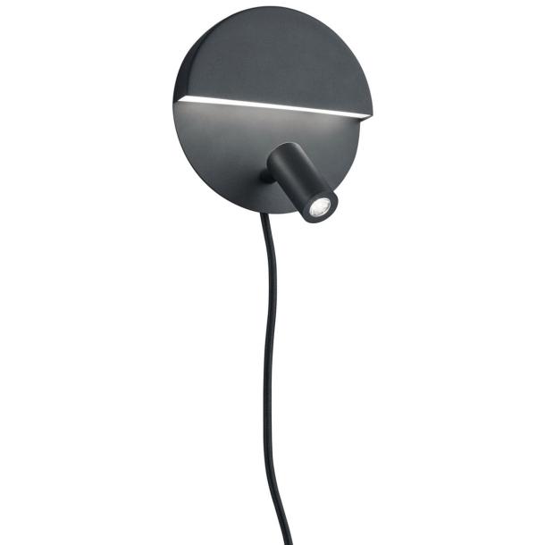 MARIO stenska svetilka LED mat črna