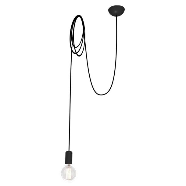 SPIDER I viseča svetilka E27 črna