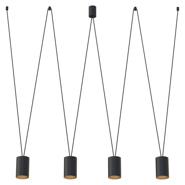 MORE TONE IV viseča svetilka GU10 črna/zlata