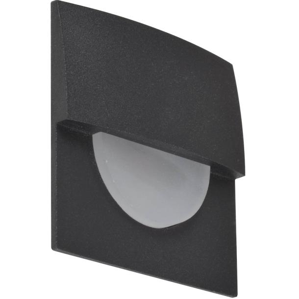 SANE 60 stenska svetilka LED 2W toplo bela črna