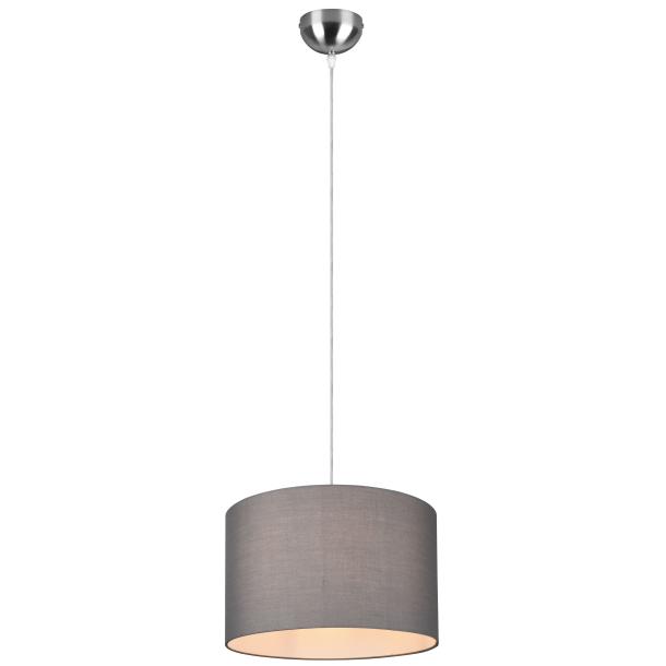 HOTEL viseča svetilka E27 mat nikelj/siva