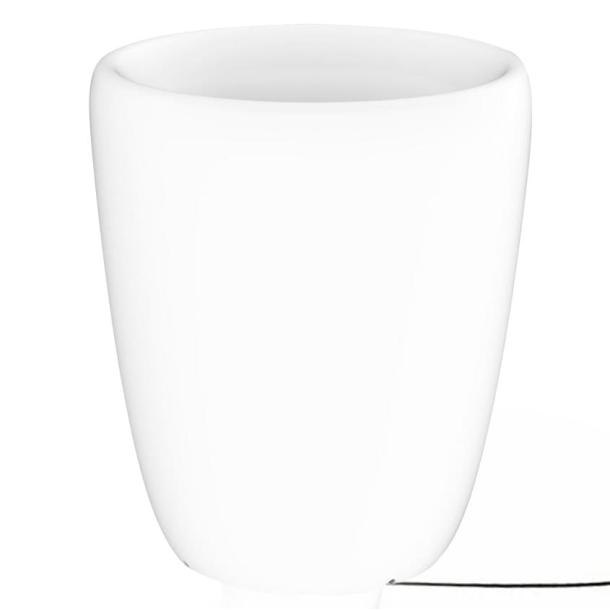 FLOWERPOT S stoječa svetilka E27 IP44 cvetlično korito bela