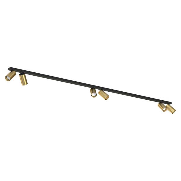 MONO VI stropna svetilka GU10 medenina/črna