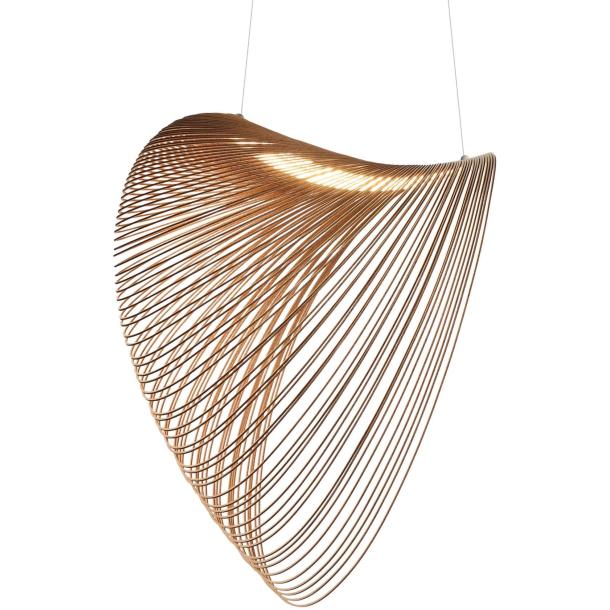 ILLAN viseča svetilka LED zatemnilna svetlo rjava