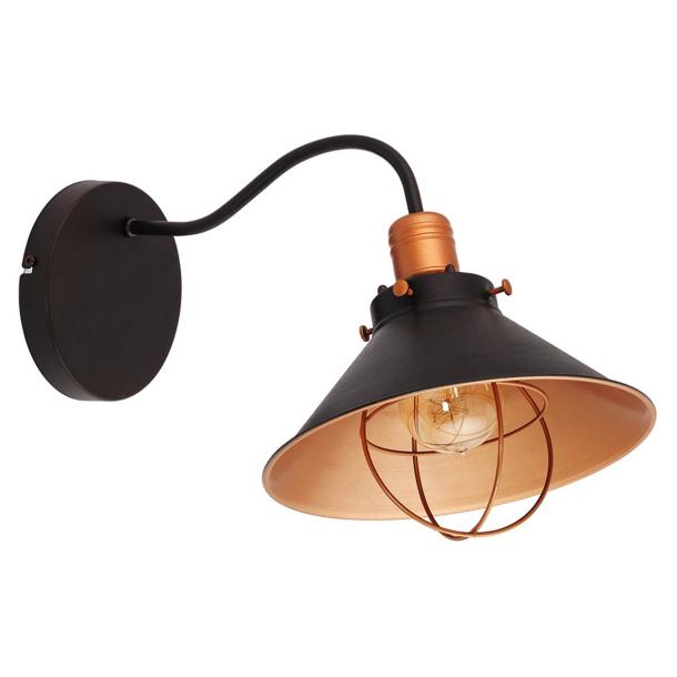 GARRET I stenska svetilka E27 rjava/bakrena