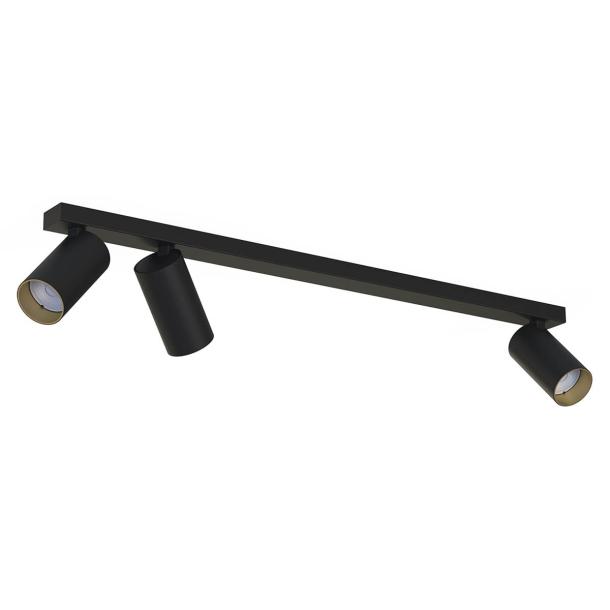 MONO III stropna svetilka GU10 črna/zlata