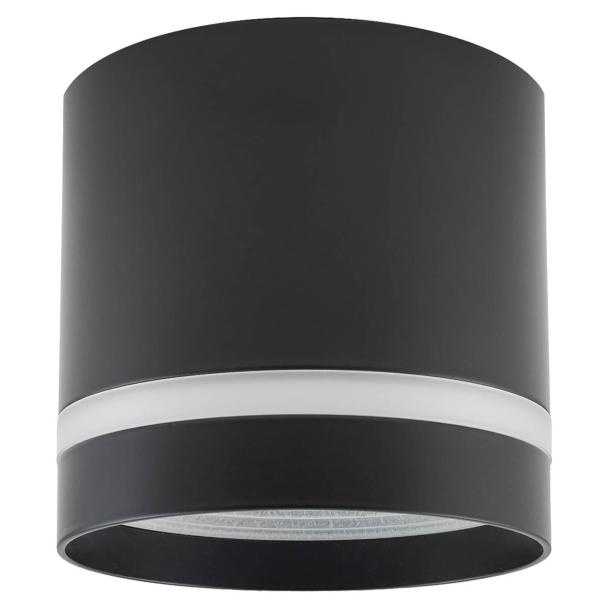 CRES stropna svetilka GX53 okrogla črna