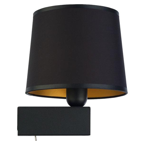 CHILLIN I stenska svetilka E27 stenska črna/črna