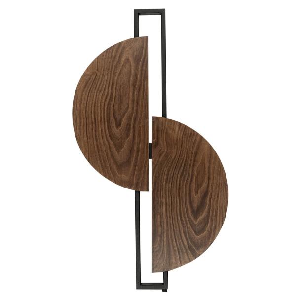 SUNRISE stenska svetilka LED 14W toplo bela rjava/črna