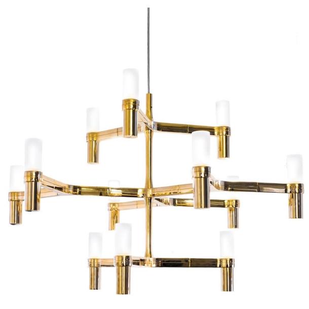 CROWN MINOR viseča svetilka G9 belo zlata