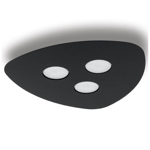 ORGANIC III stropna svetilka GX53 črna