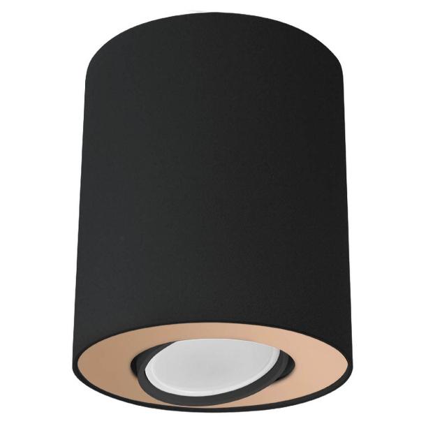 SET stropna svetilka GU10 črna/zlata