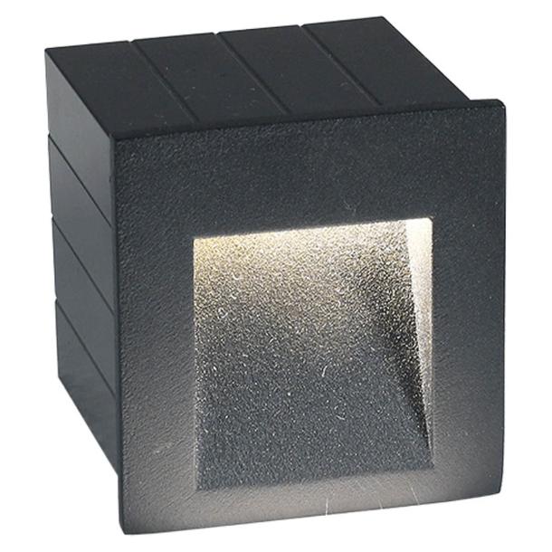 STEP stenska svetilka LED 3W toplo bela IP44 antracit