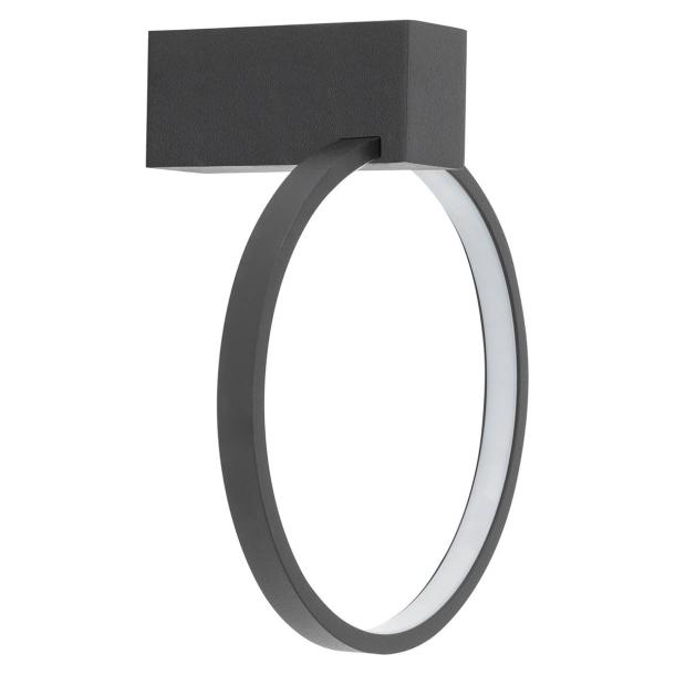 CIRCOLO XS stenska svetilka LED 9W toplo bela okrogla črna/bela