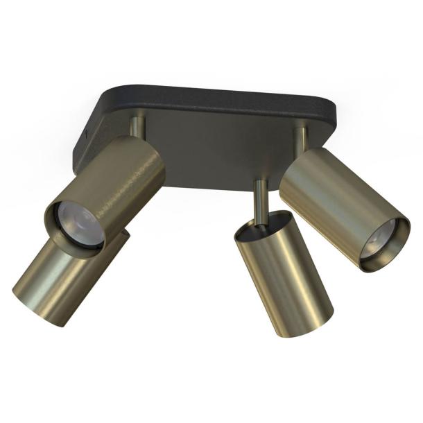 EYE SPOT IV stenska svetilka GU10 medenina/črna