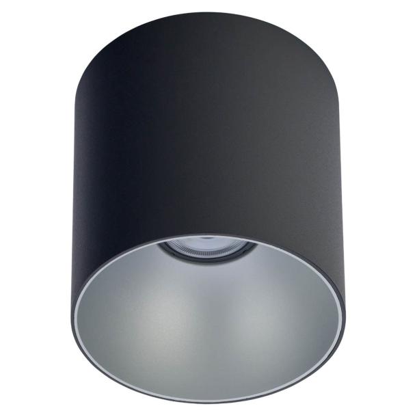 POINT TONE stenska svetilka GU10 srebrna/črna