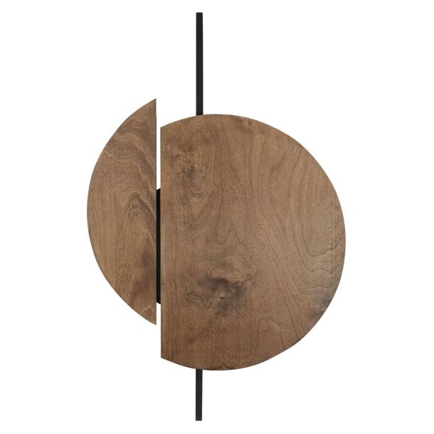 SUNSET C stenska svetilka GX53 okrogla rjava/črna