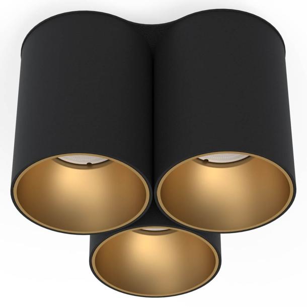 EYE TONE III stropna svetilka GU10 črna/zlata