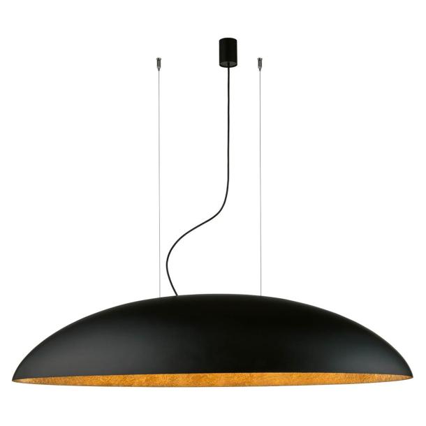 CANOE V viseča svetilka E27 okrogla črna/zlata