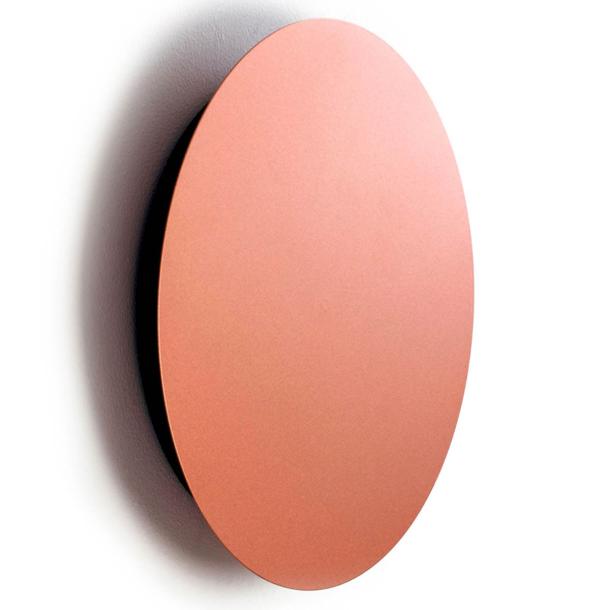 RING M stenska svetilka LED 10W toplo bela okrogla baker/črna