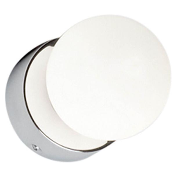 BRAZOS I stenska svetilka G9 IP44 bela/krom