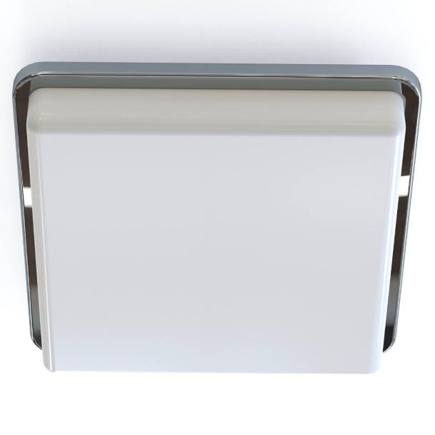 TAHOE II plafonjera svetilka E27 IP44 kvadratna bela/krom