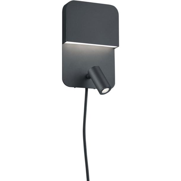 LUIGI stenska svetilka LED mat črna