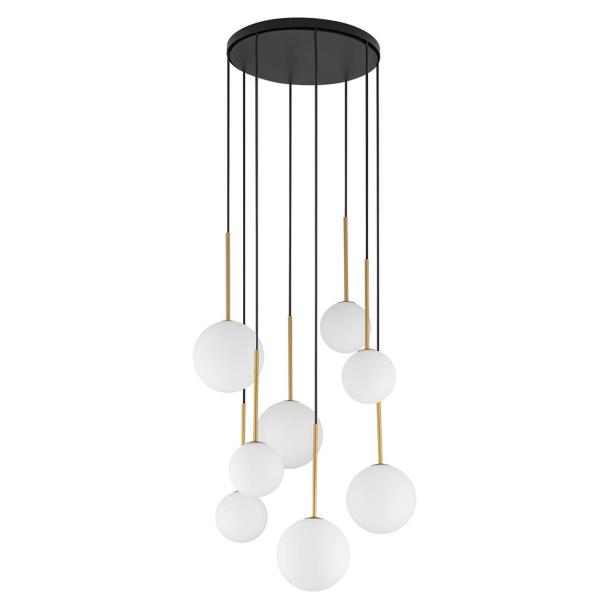 KARO VIII viseča svetilka G9 okrogla črna/zlata