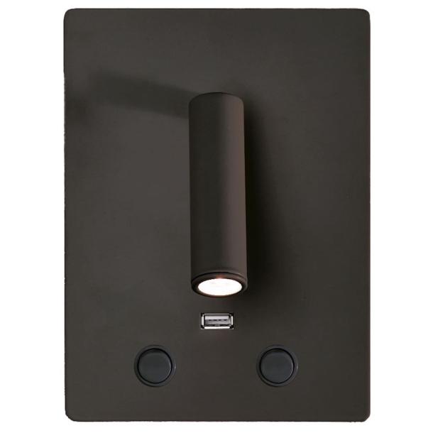 MANAT stenska svetilka LED črna