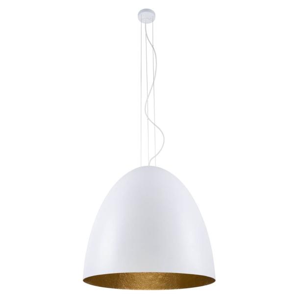 EGG XL viseča svetilka E27 bela/zlata