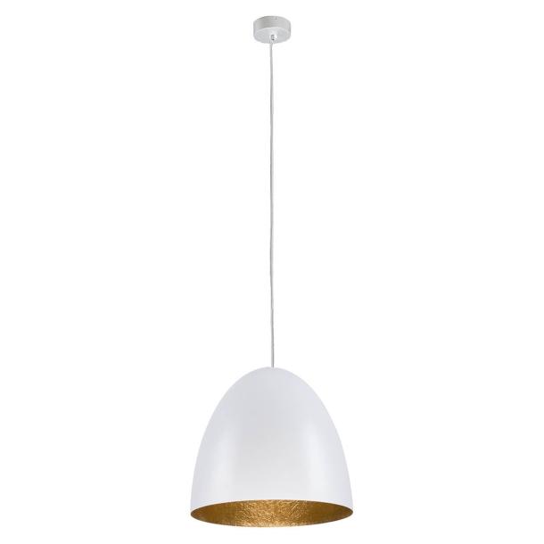 EGG M viseča svetilka E27 bela/zlata