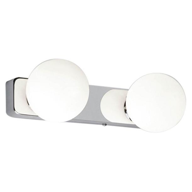 BRAZOS II wand Leuchte G9 IP44 Chrom/weiß