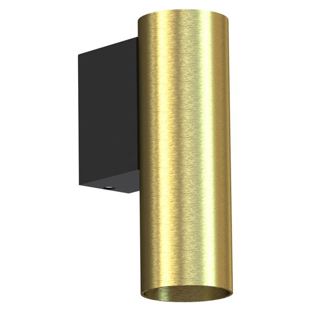 FOURTY S stenska svetilka GU10 R35 okrogla medenina/črna