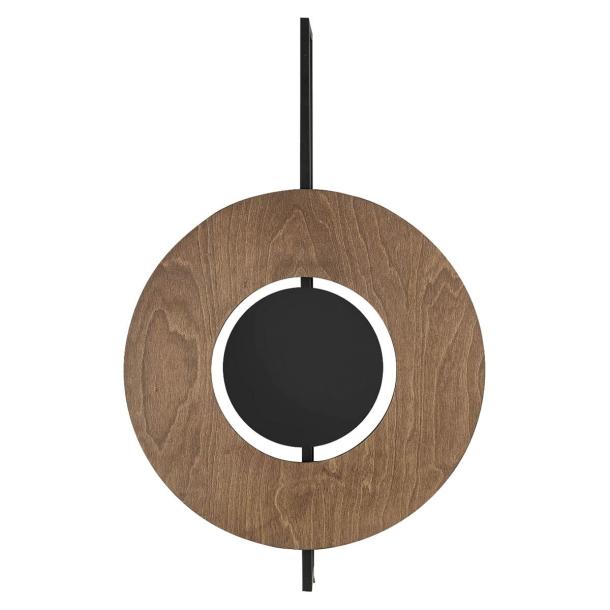 SUNSET A stenska svetilka GX53 okrogla rjava/črna