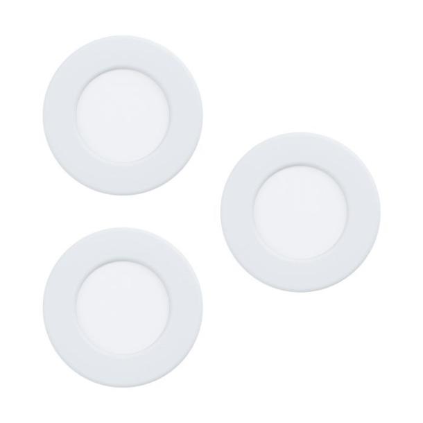 FUEVA 5 LED stropna svetilka okrogla 3W 3000K bela 3kom