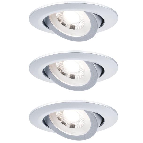 SWIVELLING stropnih svetilka set LED mat krom