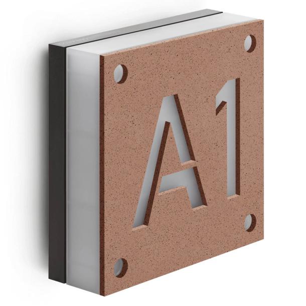 KOBO 110 CODE stenska svetilka LED rjava