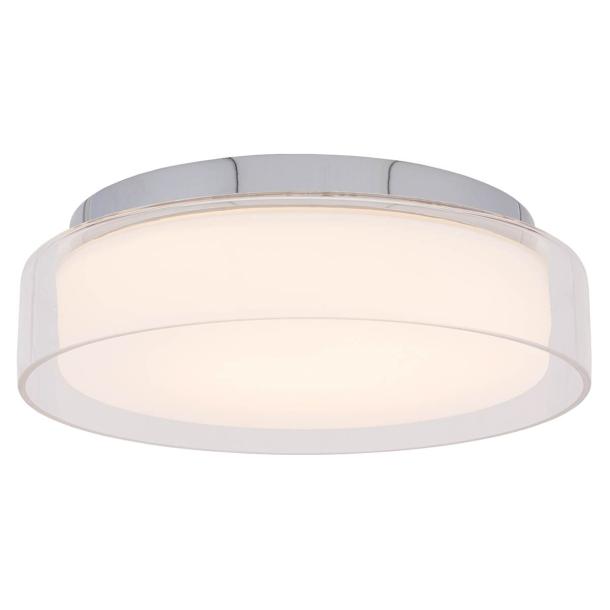 PAN S stropna svetilka LED 12W dnevno bela IP44 prozorna/krom