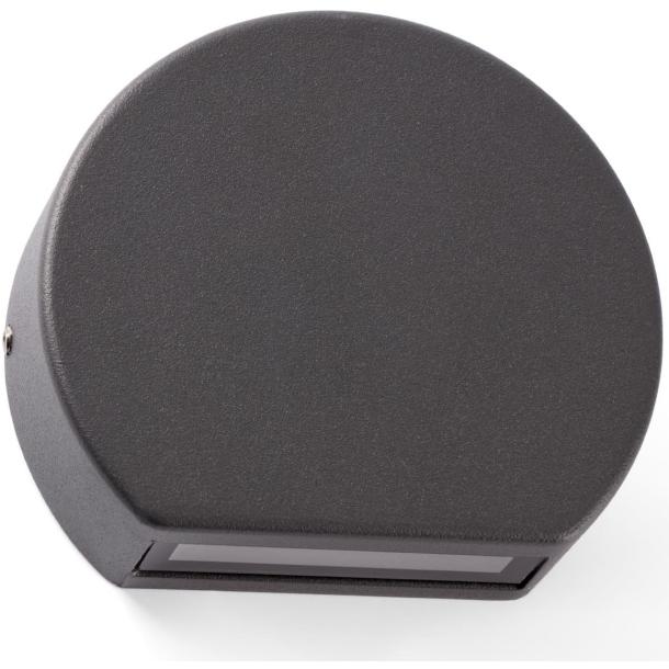 PILL DARK GREY stenska svetilka LED temno siva