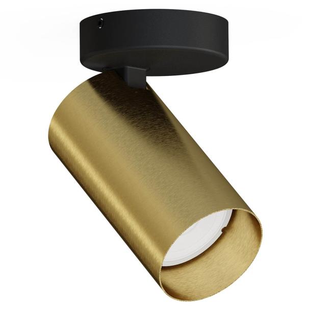 MONO I stropna svetilka GU10 medenina/črna