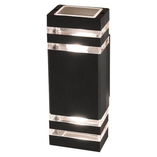 RIO II stenska svetilka E27 IP54 črna/prozorna