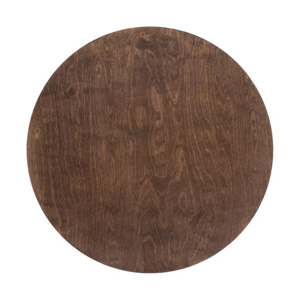 RING XL stenska svetilka LED 16W toplo bela okrogla dark wood/črna