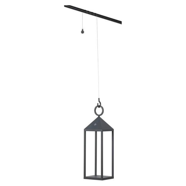 PICNIC viseča svetilka LED 2,2W toplo bela IP54 za obešalni set NW-8106 pravokotna antracit